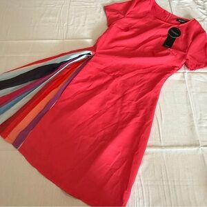 Clocolor dress with Multicolor Stripes
